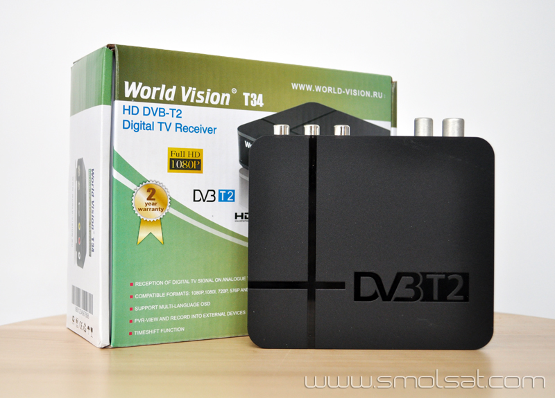 Купить DVB-T2 ресивер World Vision T34
